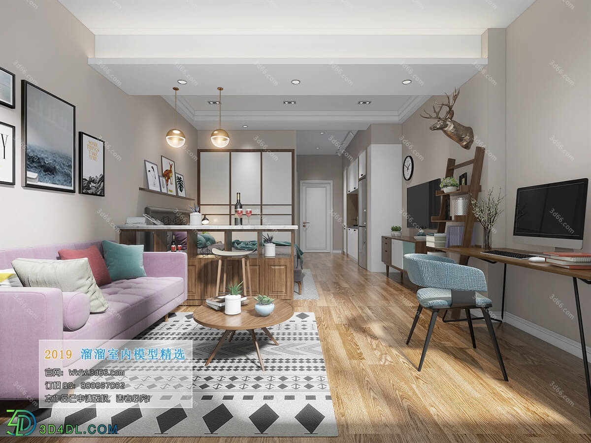 3D66 2019 Livingroom Modern style (A042)