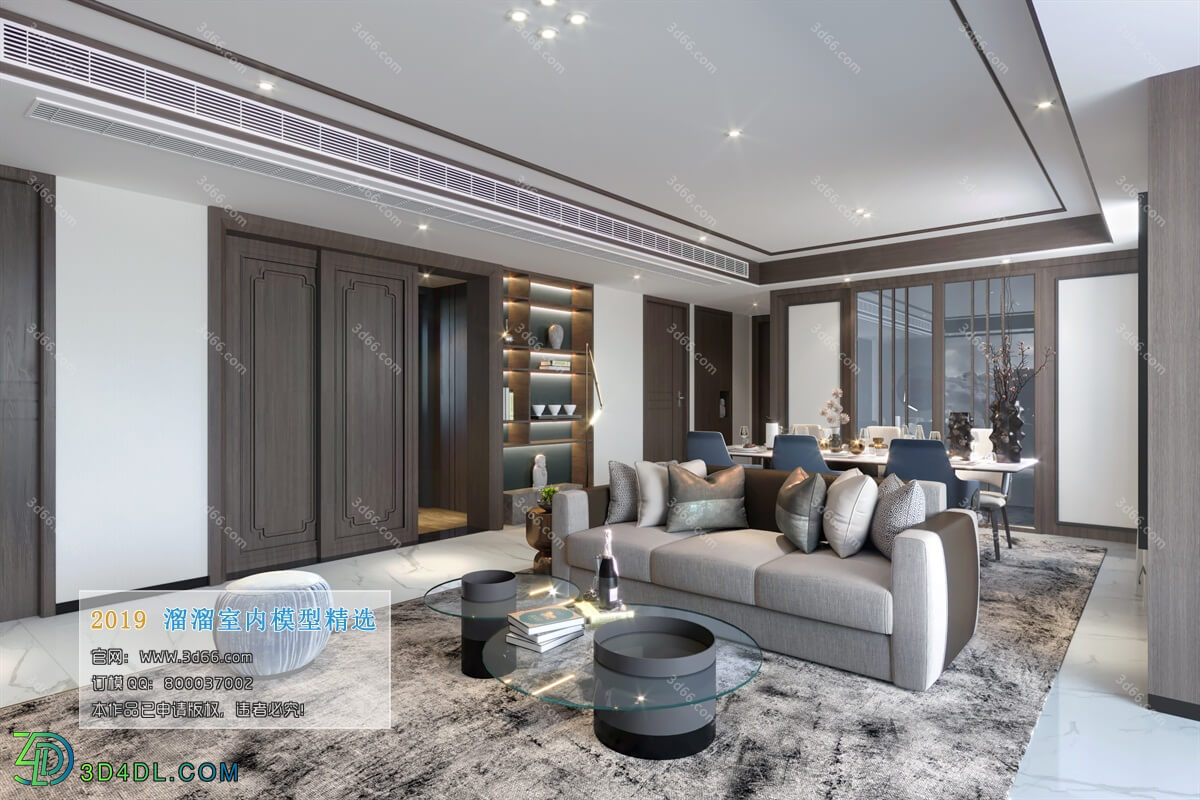 3D66 2019 Livingroom Modern style (A043)