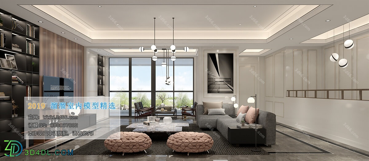 3D66 2019 Livingroom Modern style (A044)