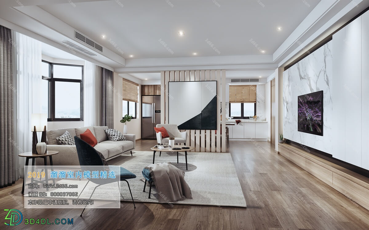 3D66 2019 Livingroom Modern style (A046)