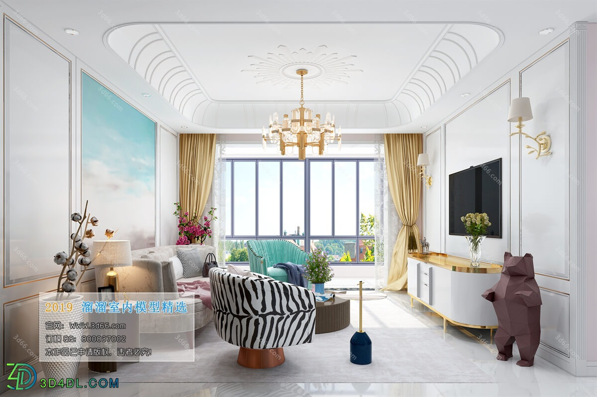 3D66 2019 Livingroom Modern style (A051)