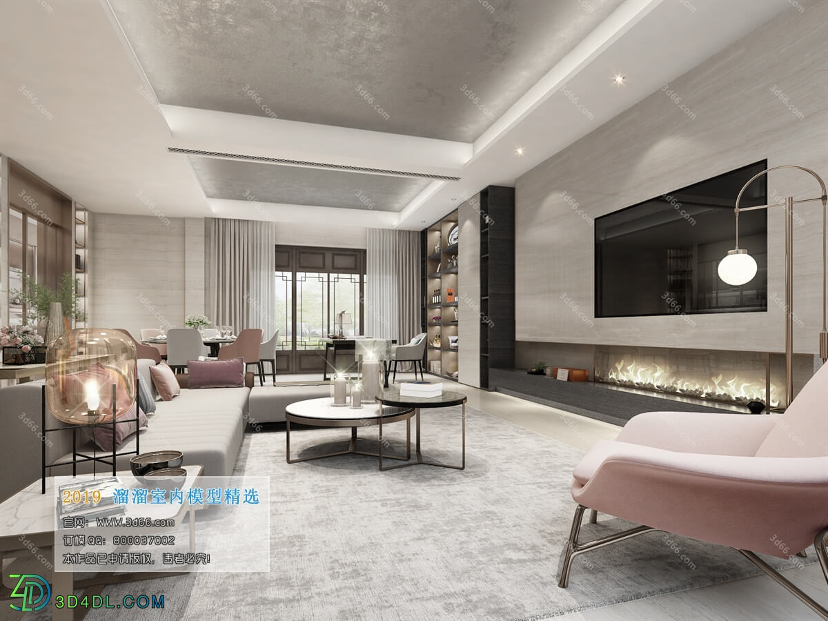 3D66 2019 Livingroom Modern style (A055)