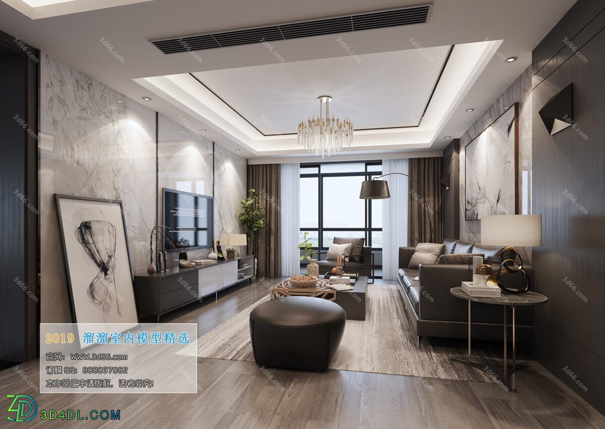 3D66 2019 Livingroom Modern style (A056)