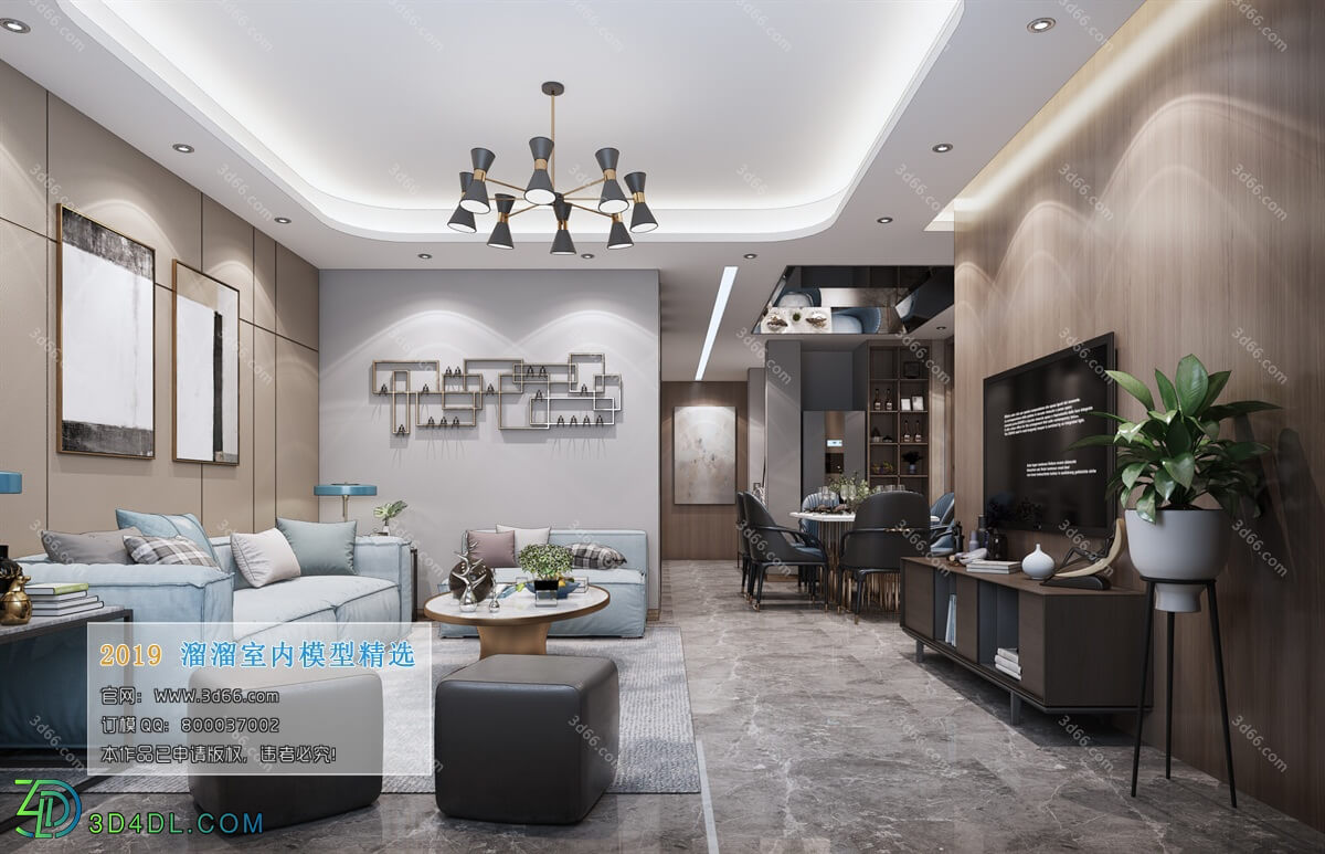 3D66 2019 Livingroom Modern style (A057)