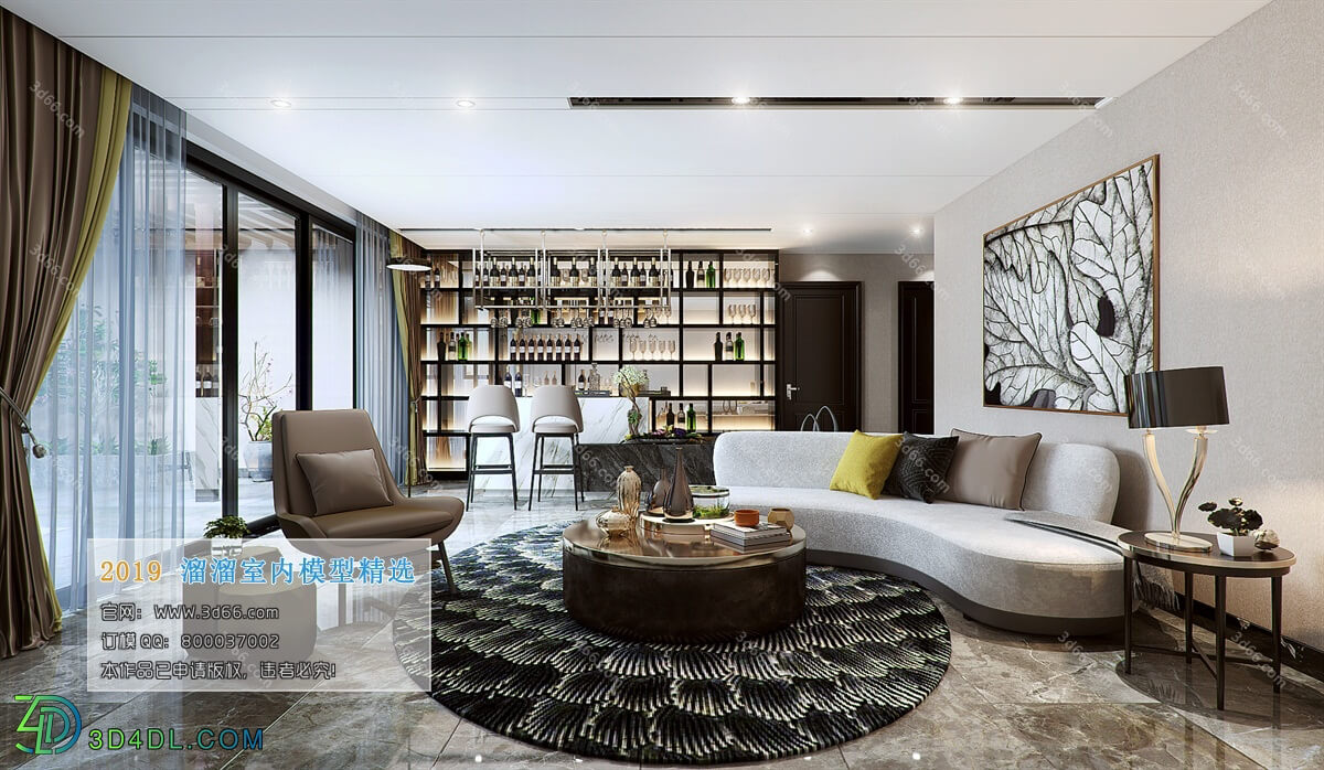 3D66 2019 Livingroom Modern style (A058)