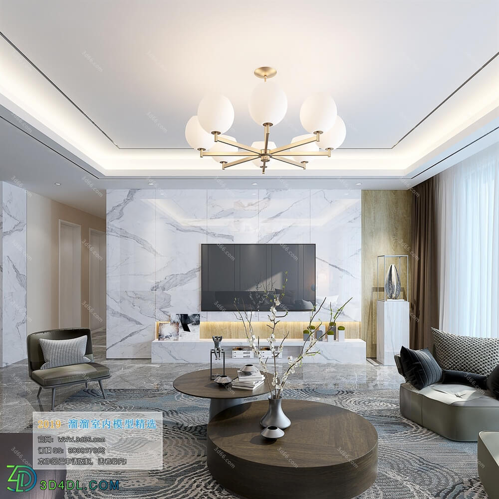 3D66 2019 Livingroom Modern style (A062)