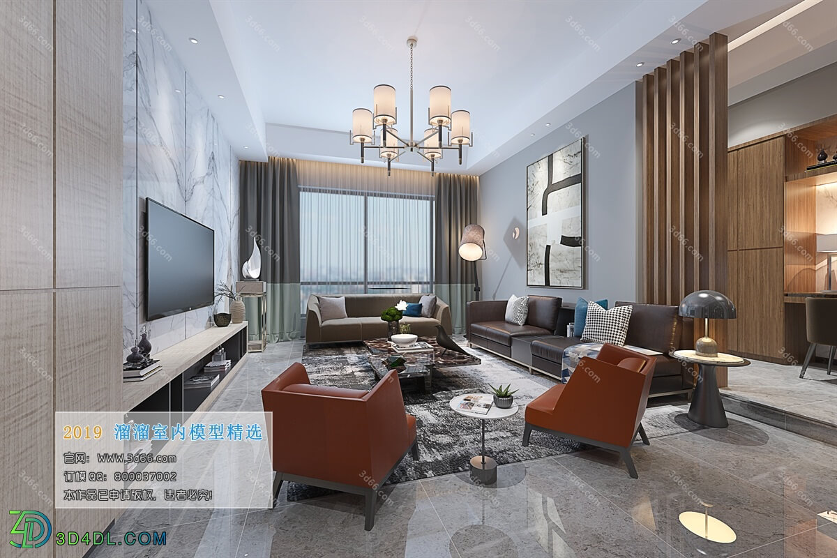 3D66 2019 Livingroom Modern style (A063)