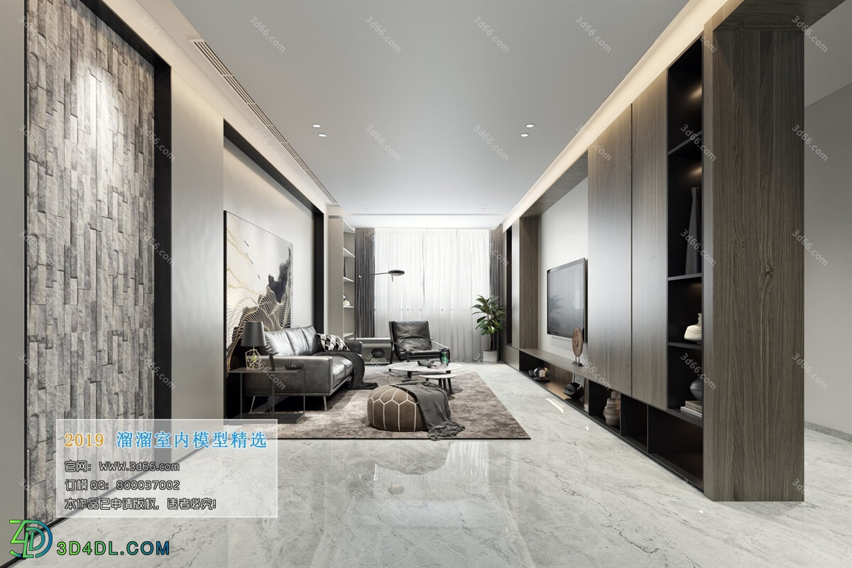 3D66 2019 Livingroom Modern style (A064)