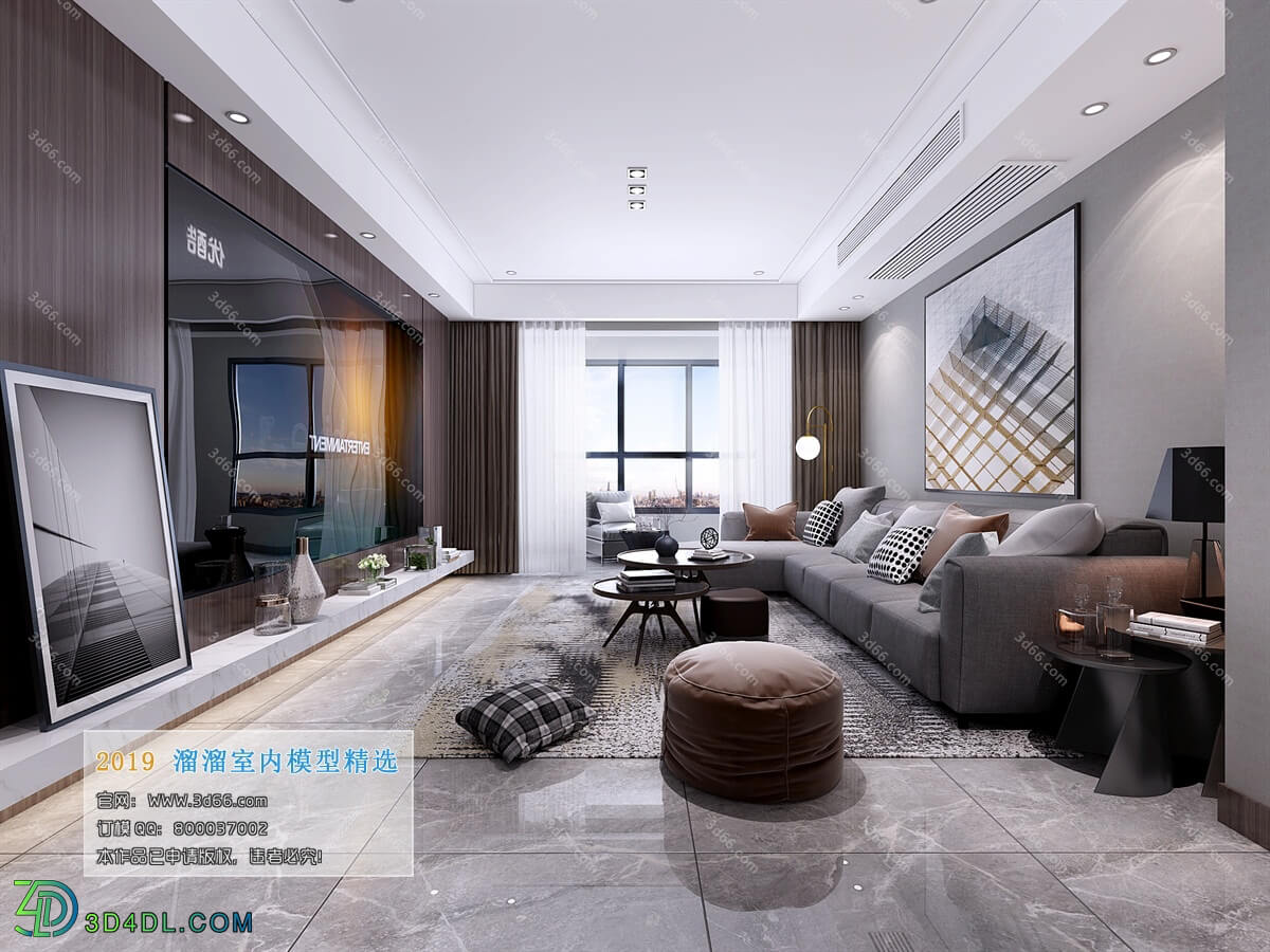 3D66 2019 Livingroom Modern style (A065)