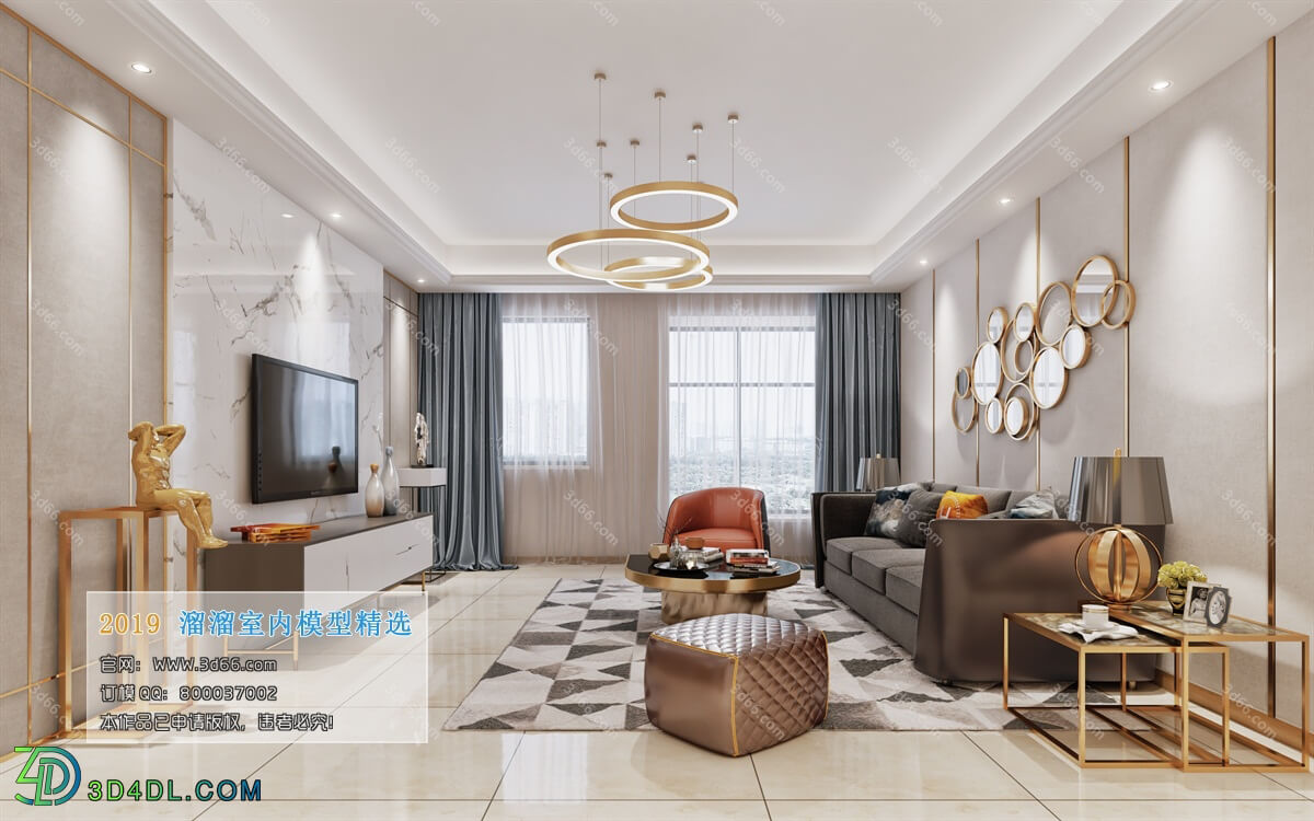 3D66 2019 Livingroom Modern style (A067)