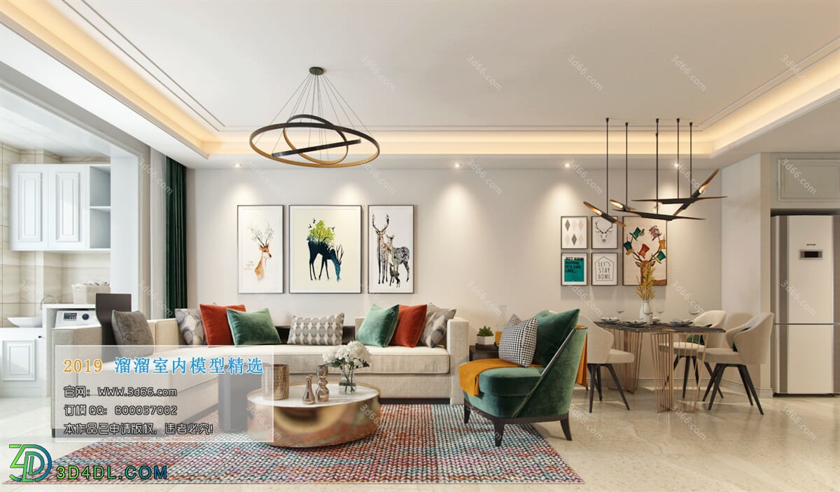 3D66 2019 Livingroom Modern style (A074)