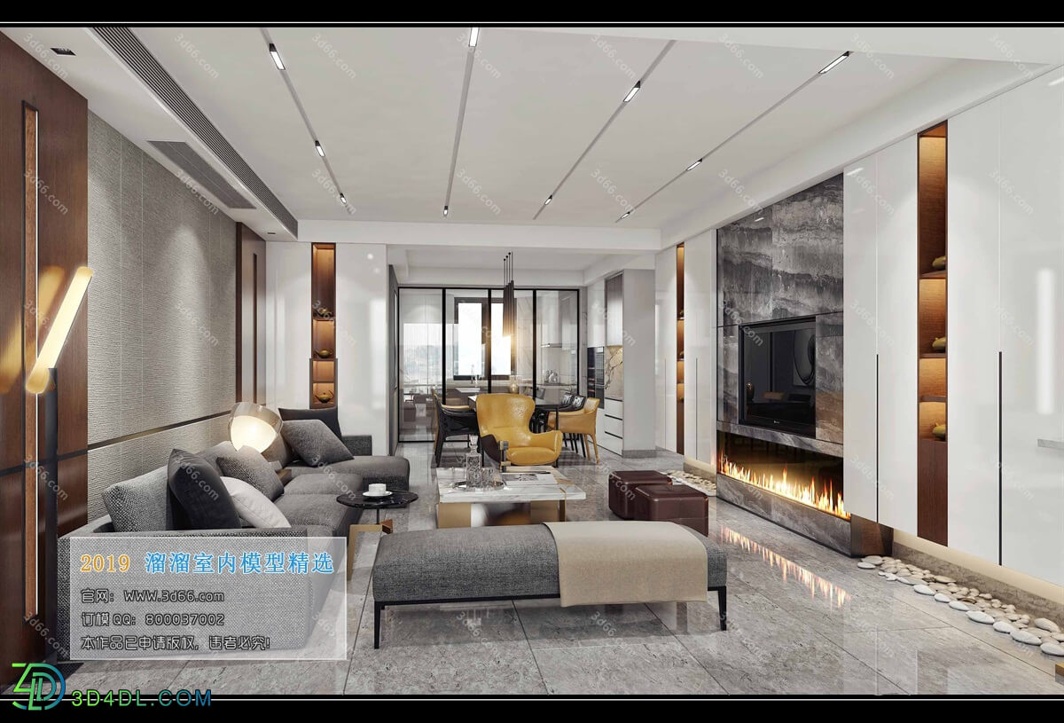 3D66 2019 Livingroom Modern style (A090)