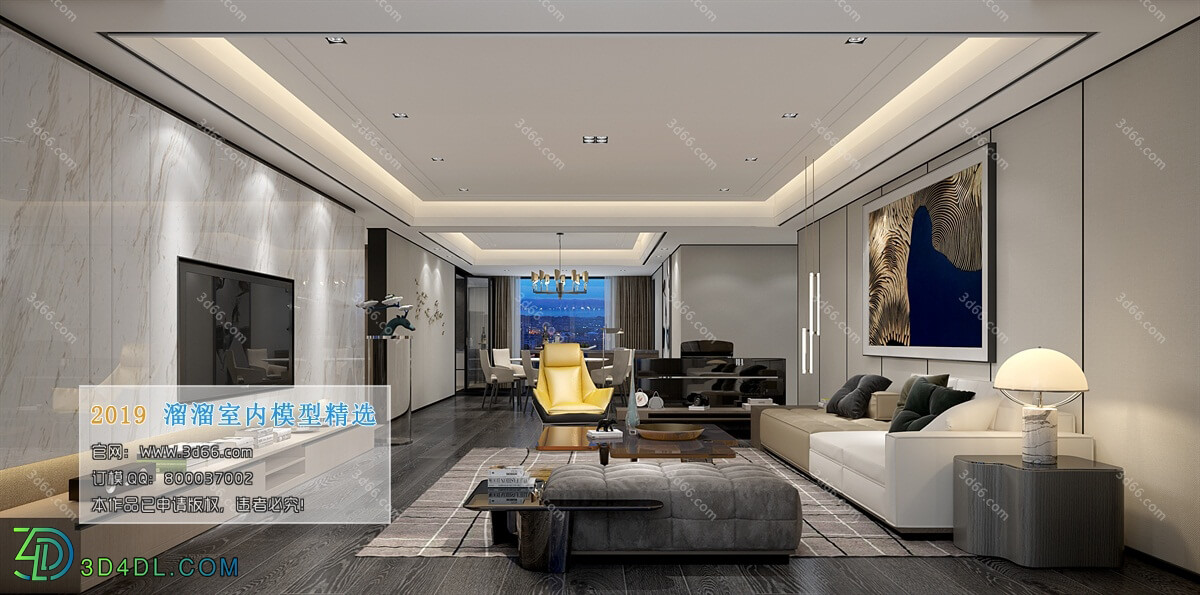 3D66 2019 Livingroom Modern style (A091)