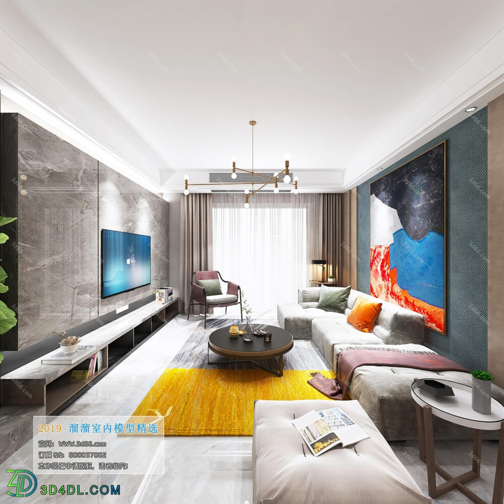3D66 2019 Livingroom Modern style (A093)