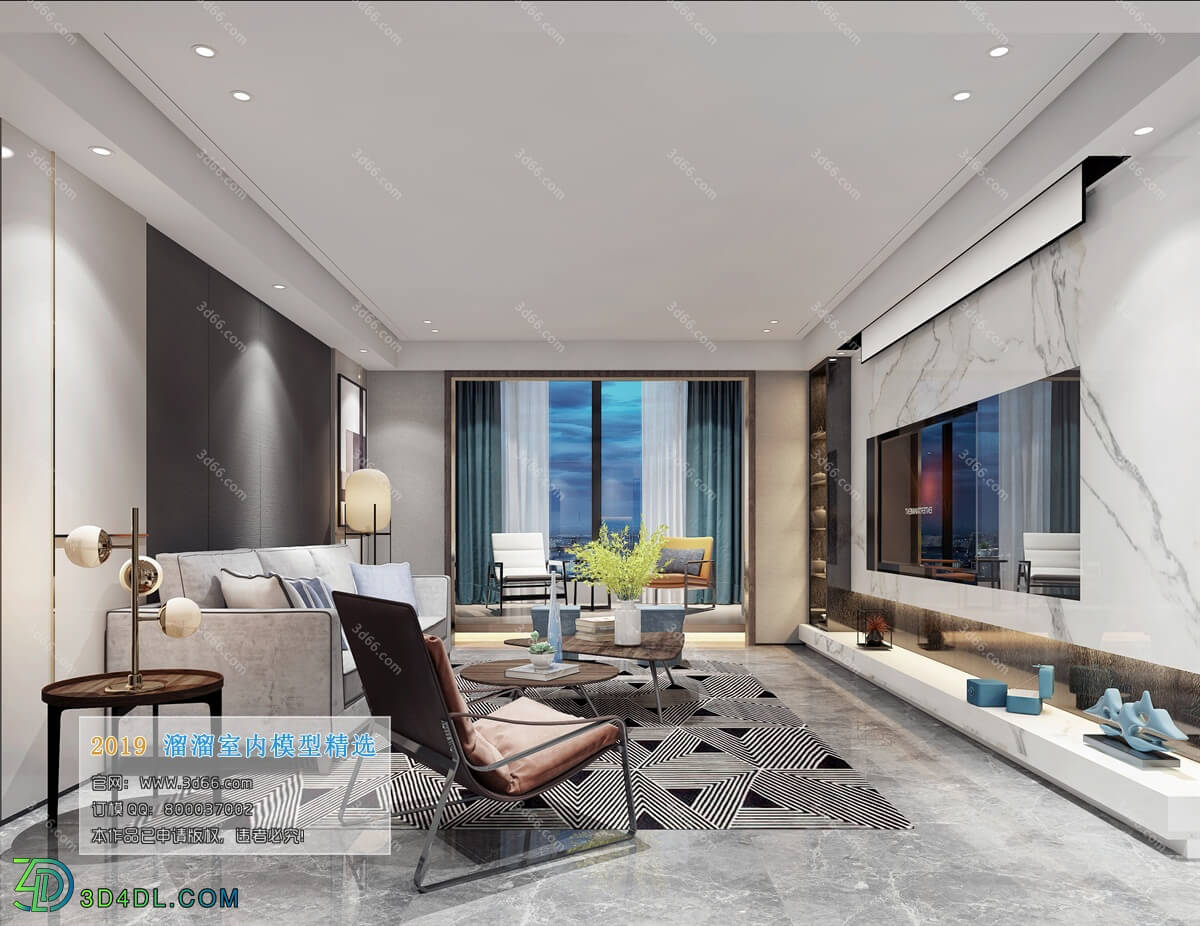 3D66 2019 Livingroom Modern style (A098)