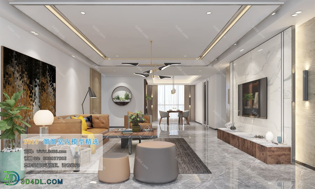 3D66 2019 Livingroom Modern style (A099)