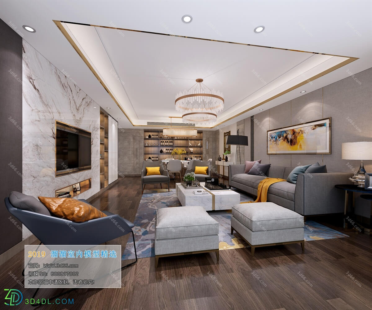 3D66 2019 Livingroom Modern style (A101)