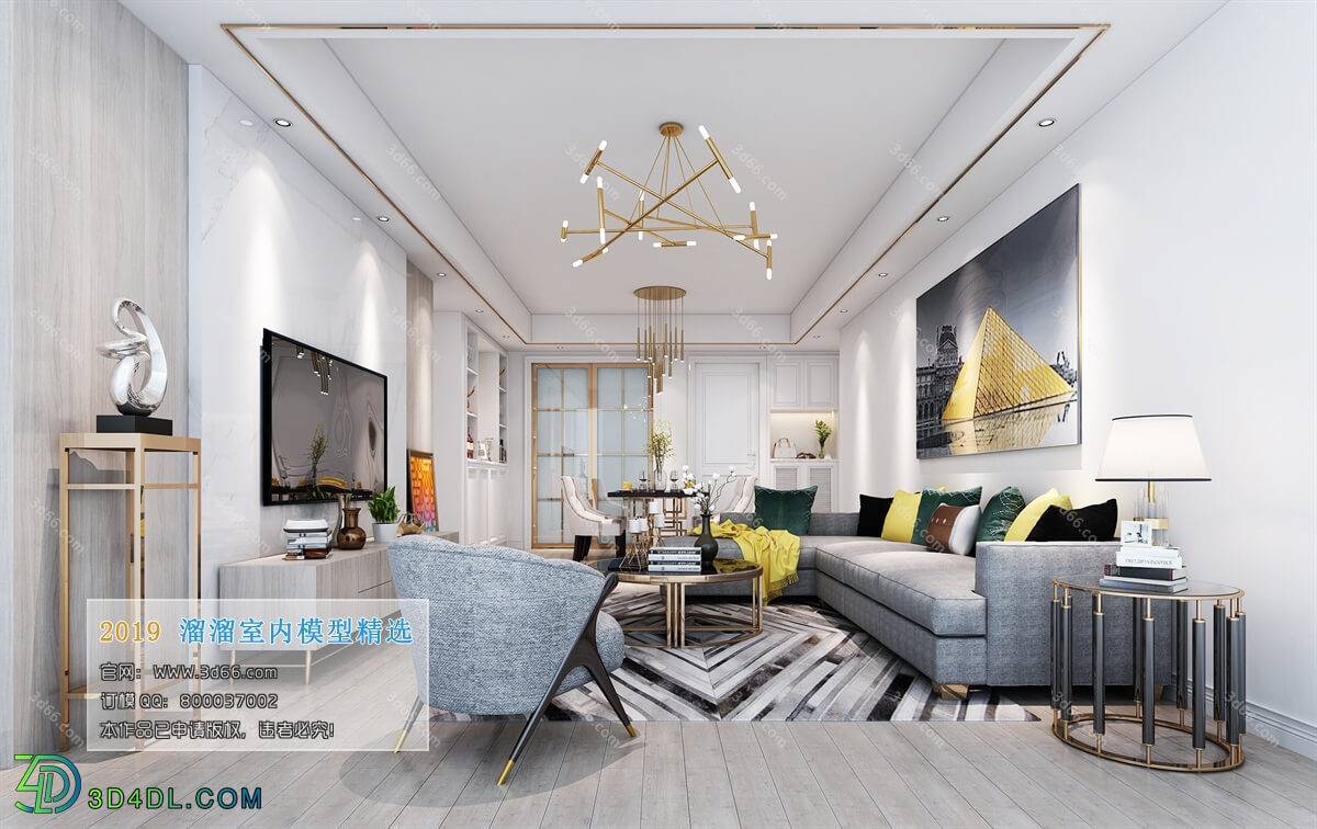 3D66 2019 Livingroom Modern style (A102)