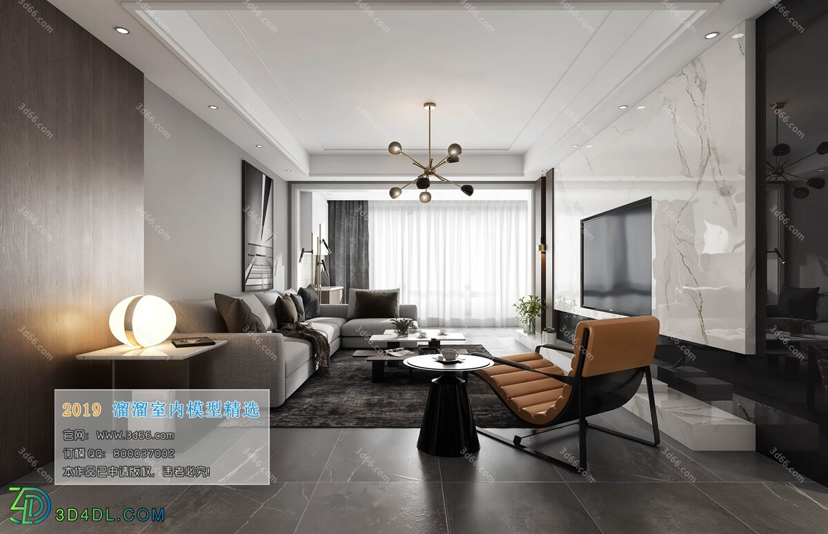 3D66 2019 Livingroom Modern style (A104)