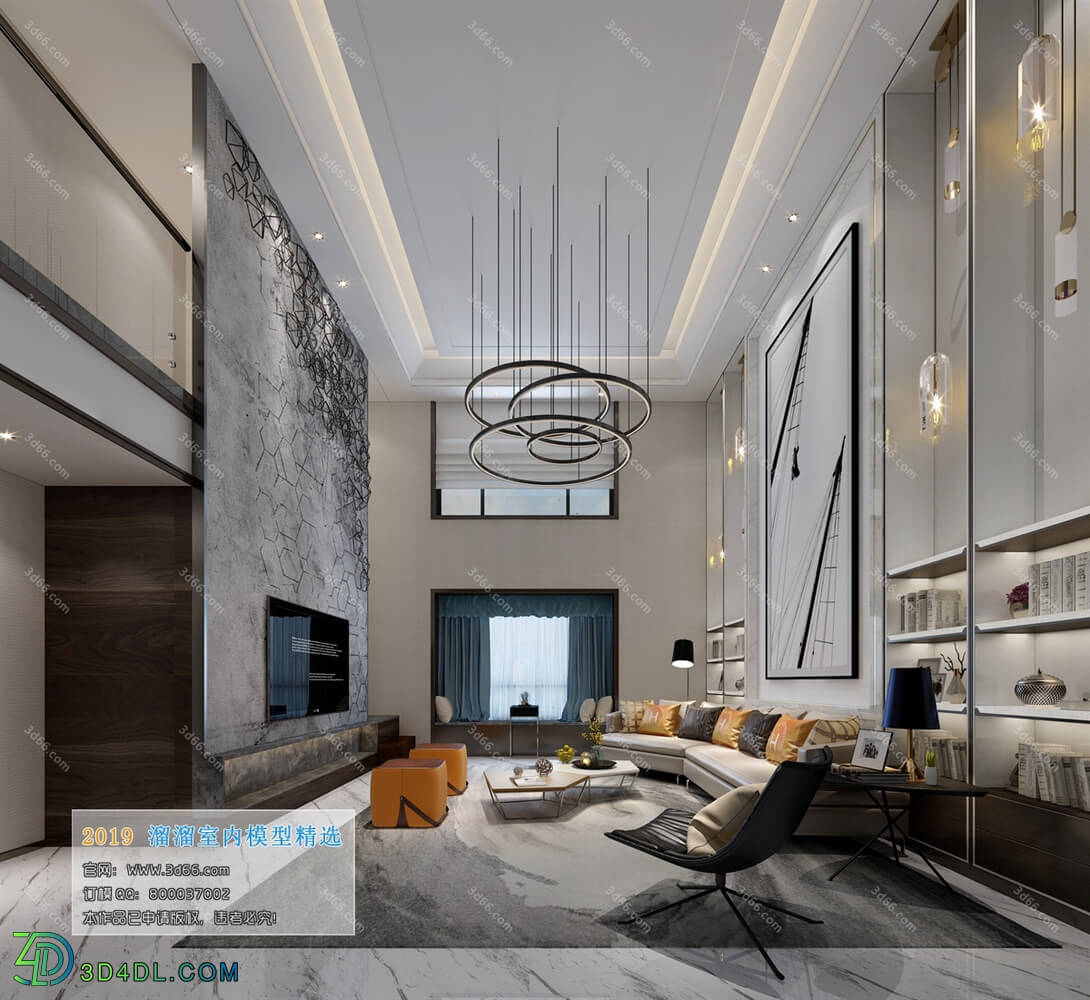 3D66 2019 Livingroom Modern style (A106)