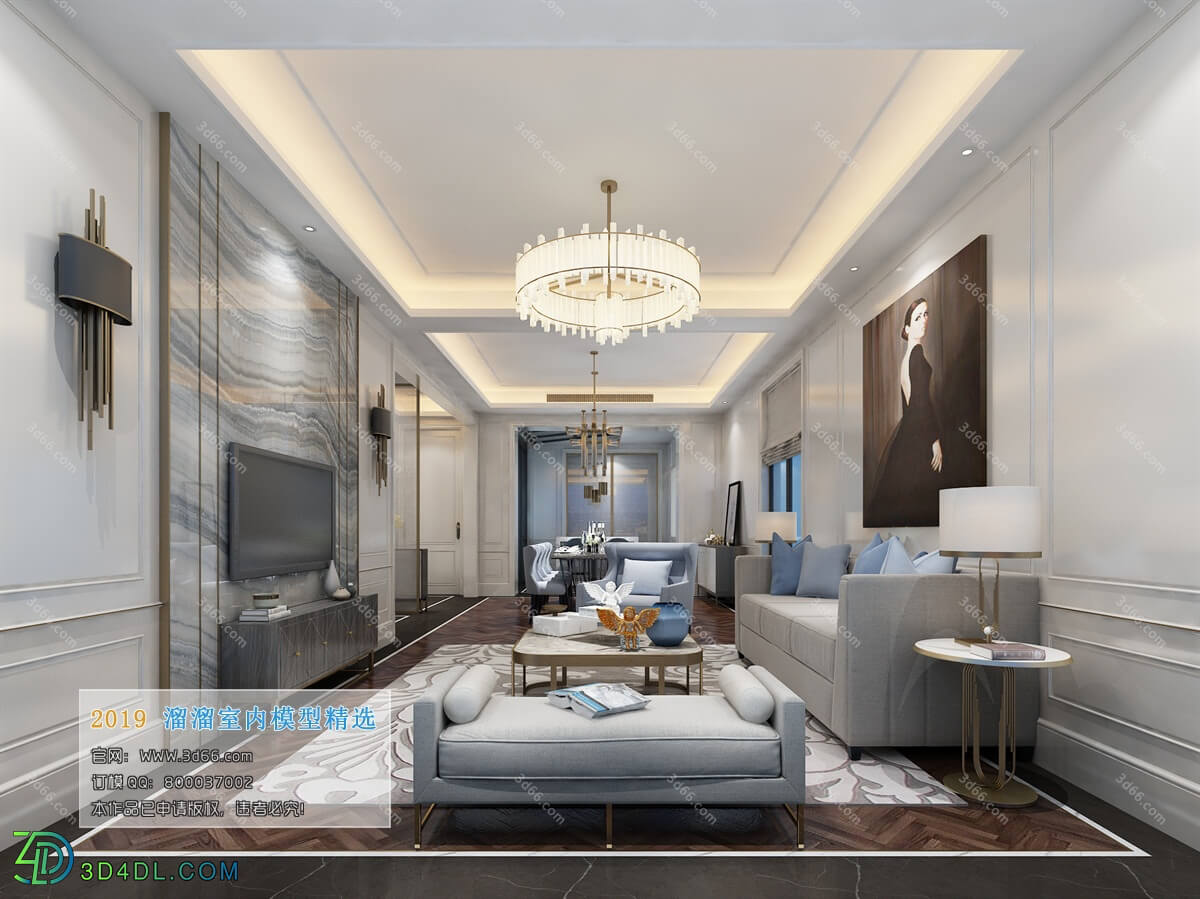 3D66 2019 Livingroom Modern style (A108)