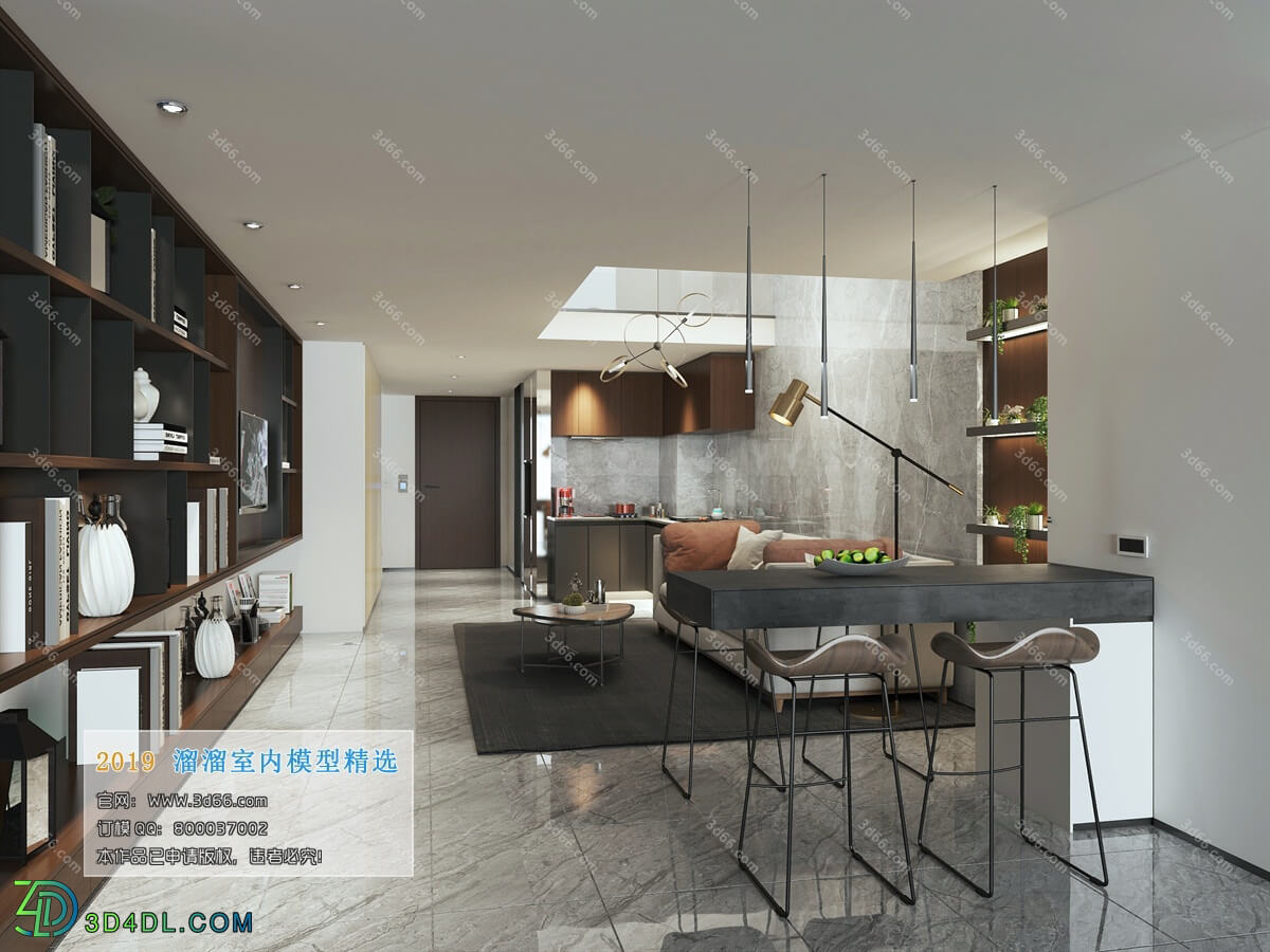 3D66 2019 Livingroom Modern style (A110)