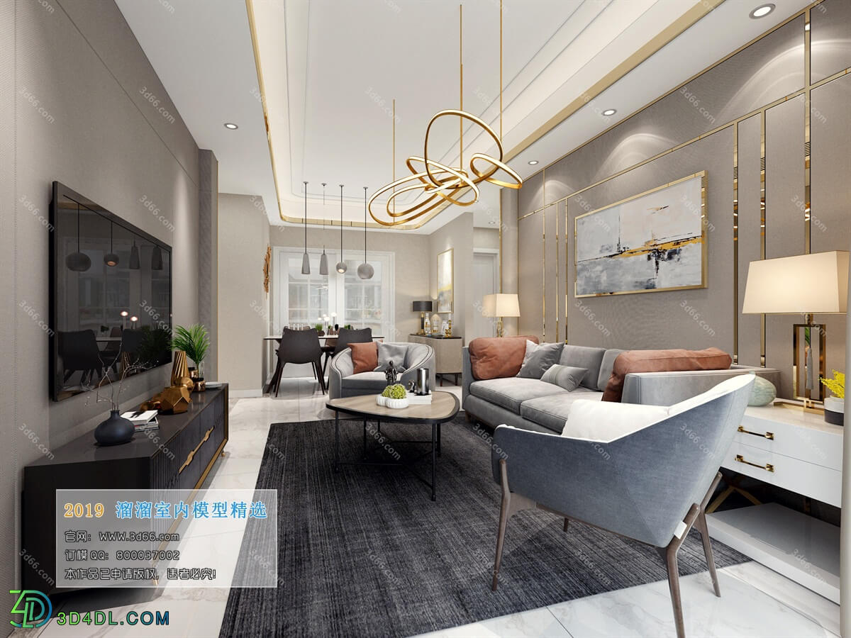 3D66 2019 Livingroom Modern style (A111)