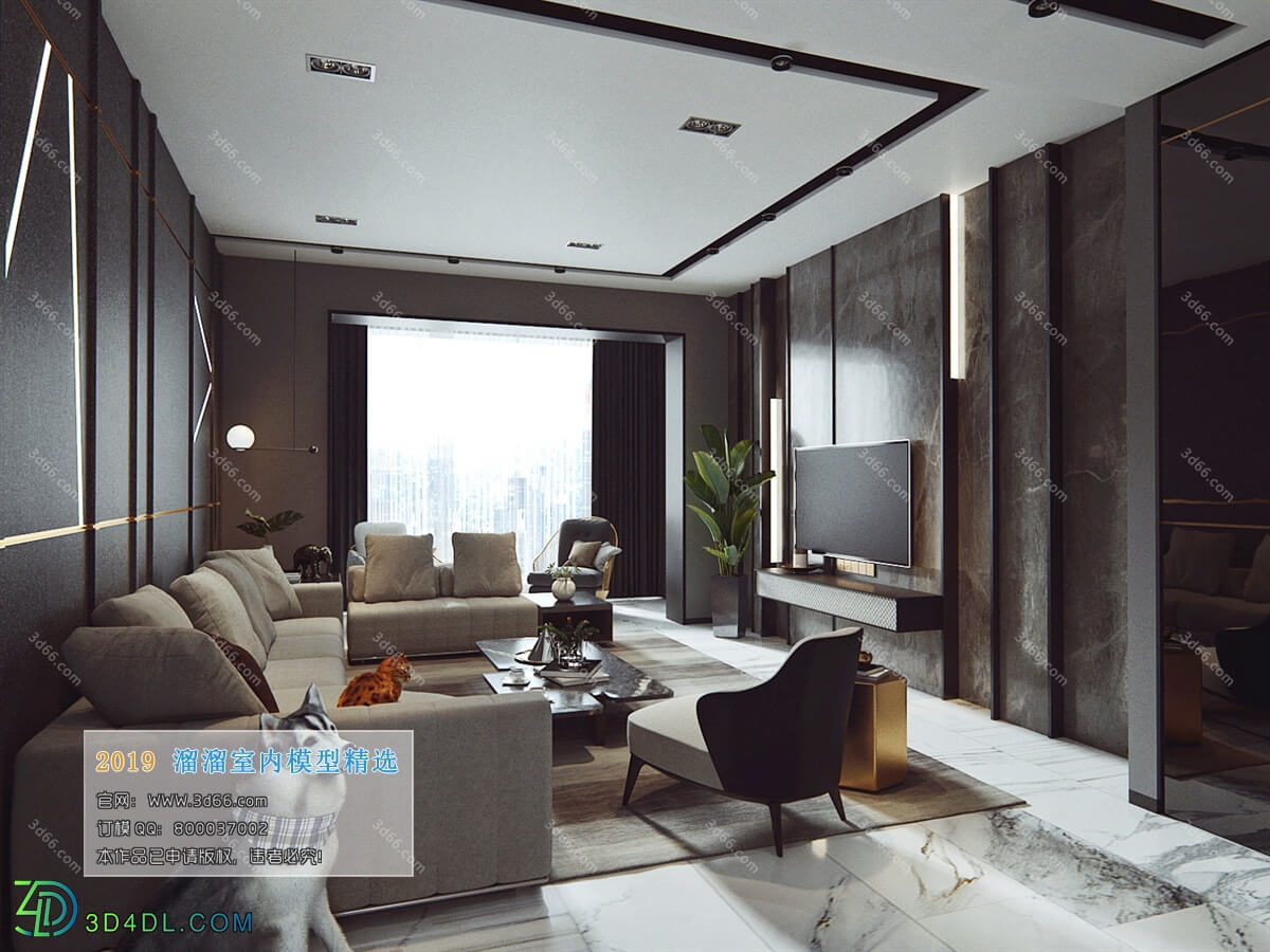 3D66 2019 Livingroom Modern style (A112)