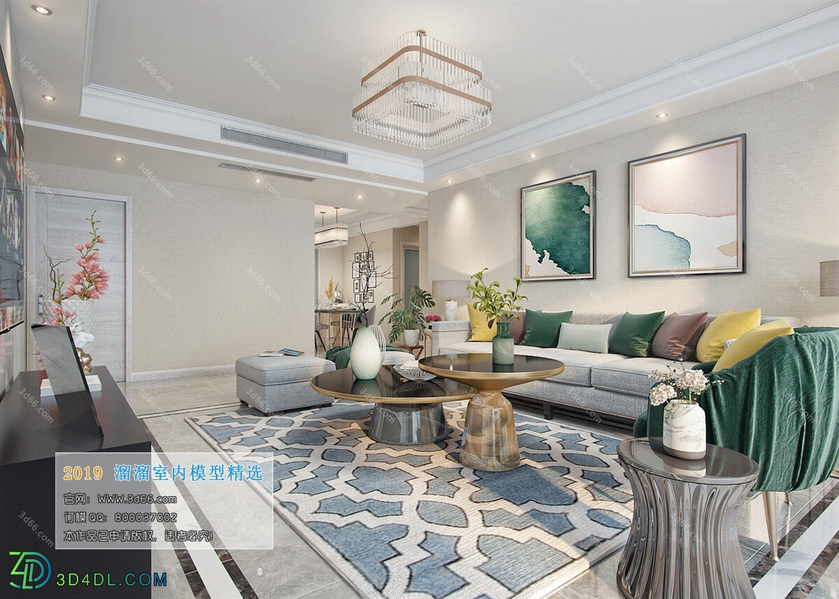 3D66 2019 Livingroom Modern style (A117)