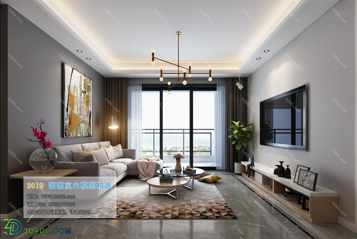 3D66 2019 Livingroom Modern style (A120)