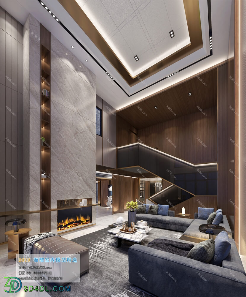 3D66 2019 Livingroom Modern style (A124)