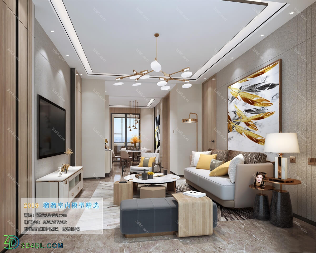 3D66 2019 Livingroom Modern style (A125)