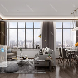 3D66 2019 Livingroom Modern style (A126) 