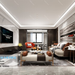 3D66 2019 Livingroom Modern style (A128) 