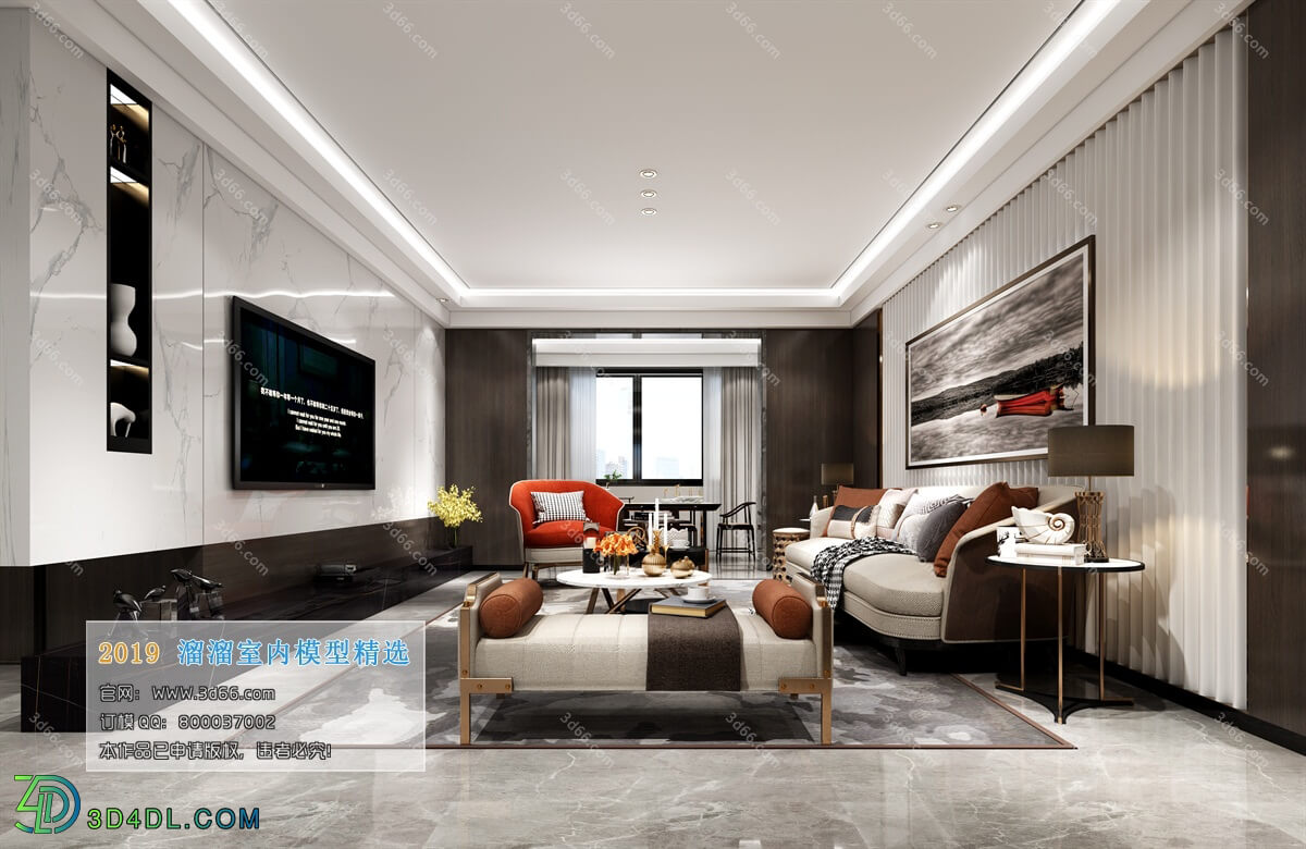 3D66 2019 Livingroom Modern style (A128)