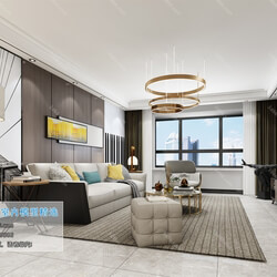 3D66 2019 Livingroom Modern style (A129) 