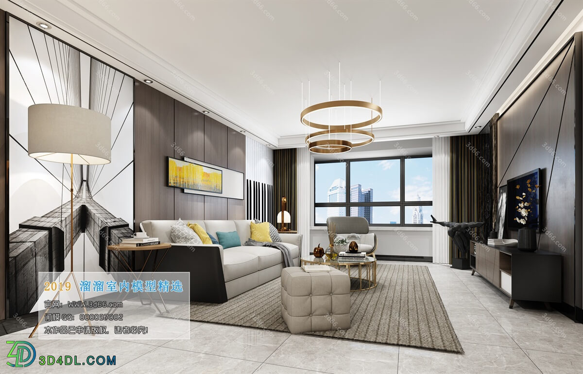 3D66 2019 Livingroom Modern style (A129)