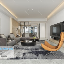 3D66 2019 Livingroom Modern style (A131) 