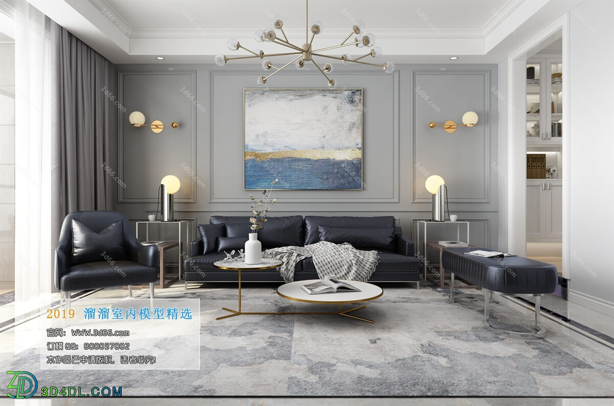 3D66 2019 Livingroom Modern style (A135)