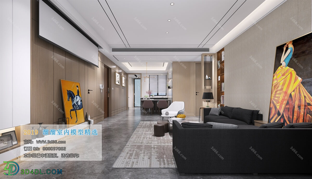 3D66 2019 Livingroom Modern style (A139)