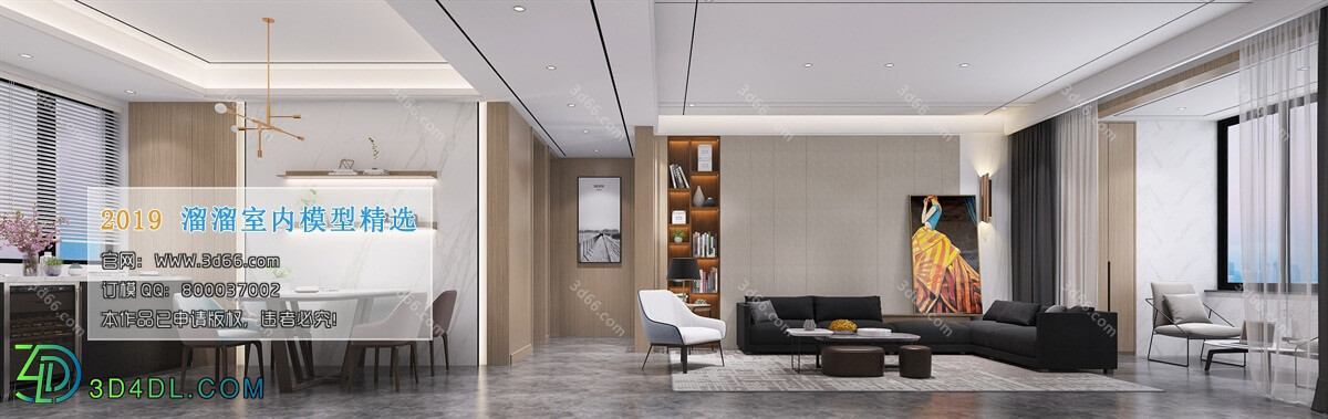 3D66 2019 Livingroom Modern style (A139)