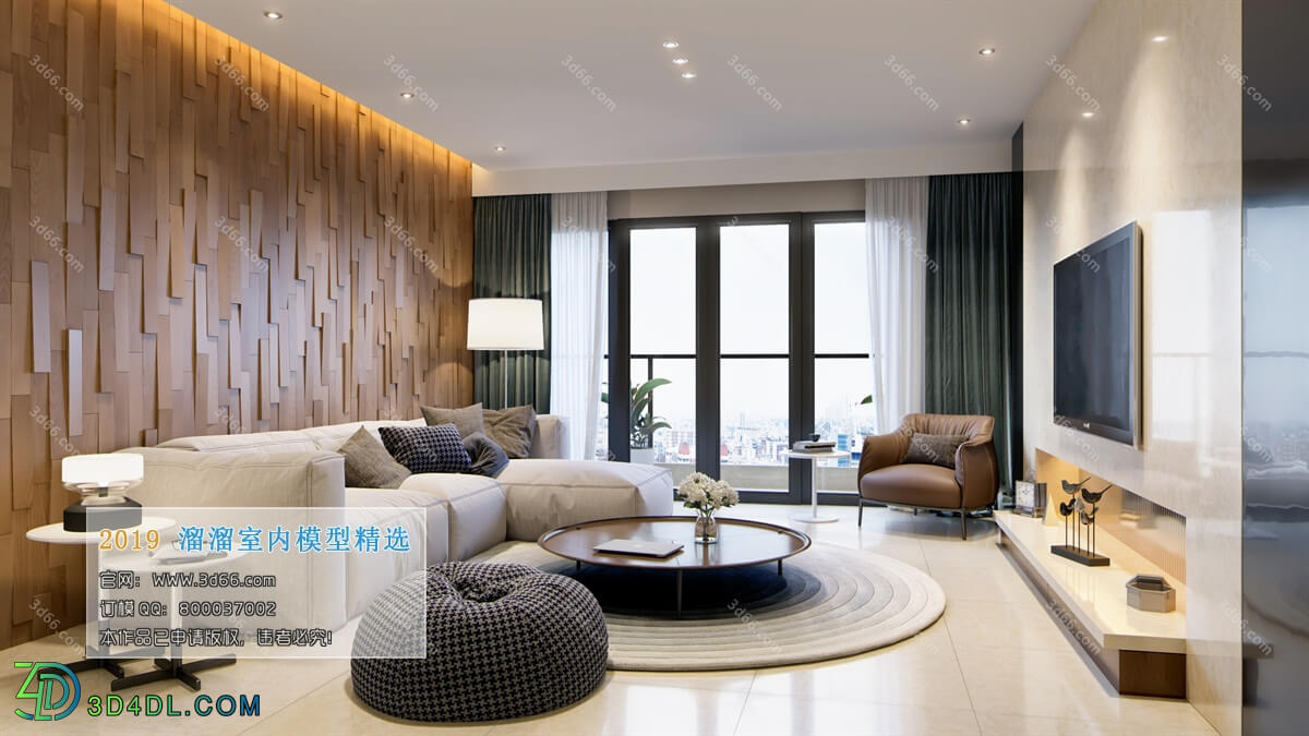 3D66 2019 Livingroom Modern style (A140)