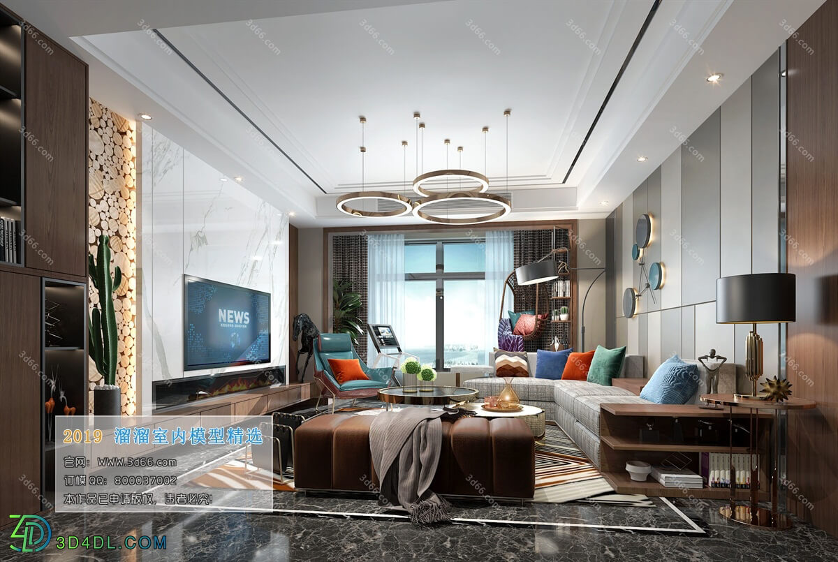 3D66 2019 Livingroom Modern style (A150)