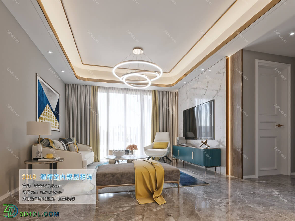 3D66 2019 Livingroom Modern style (A151)