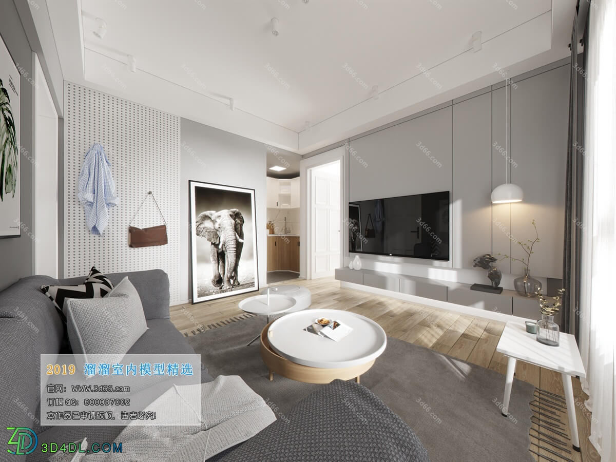 3D66 2019 Livingroom Modern style (A158)