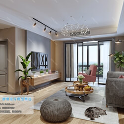 3D66 2019 Livingroom Nordic style (M024) 