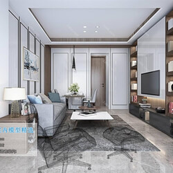 3D66 2019 Livingroom Nordic style (M026) 