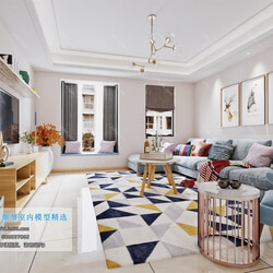 3D66 2019 Livingroom Nordic style (M029) 