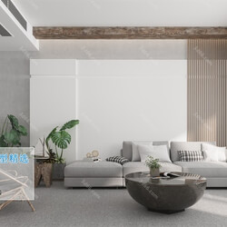 3D66 2019 Livingroom Nordic style (M034) 