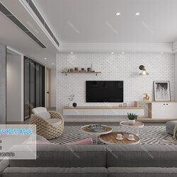 3D66 2019 Livingroom Nordic style (M035) 